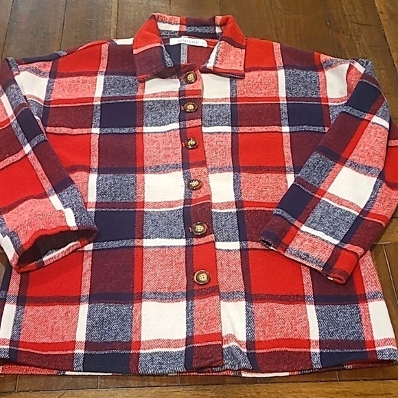 UNISHE Jackets & Blazers - UNISHE Buffalo Plaid Flannel Oversized Shacket M